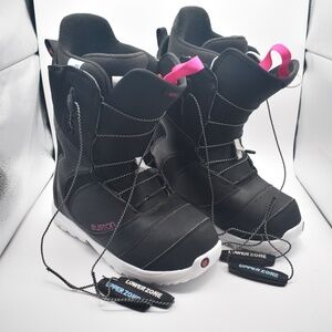 NWOT Burton Imprint 1 Mint Women's Snowboard Boots Black True Fit Size 9